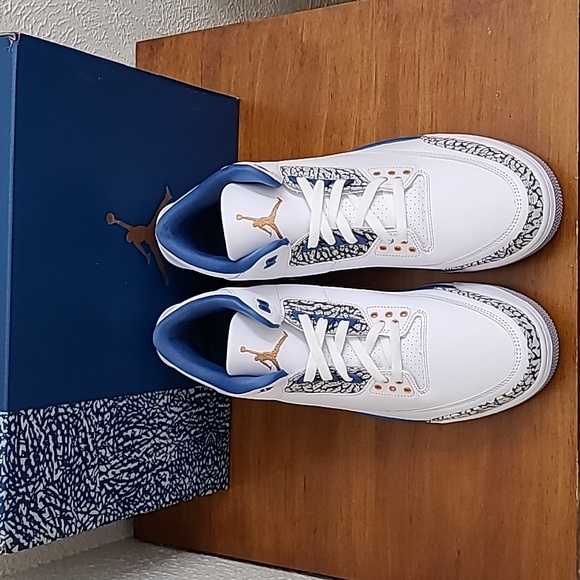 Air Jordan 3 Retro Washington Wizards Blue Copper Men Sneaker CT8532-148 Sz 12.5 - Picture 5 of 17